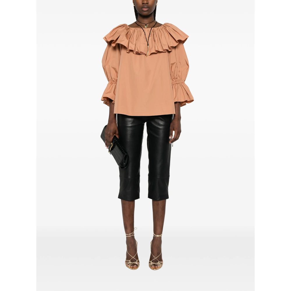 Chloé Brown Tops - Blouses Women CHLOE