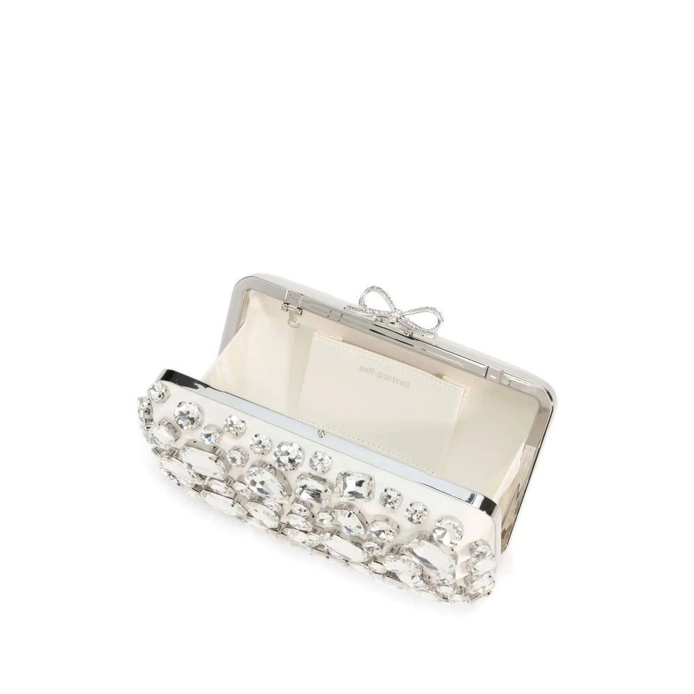 Self-Portrait Neutrals Clutch Bags Women SELF-PORTRAIT