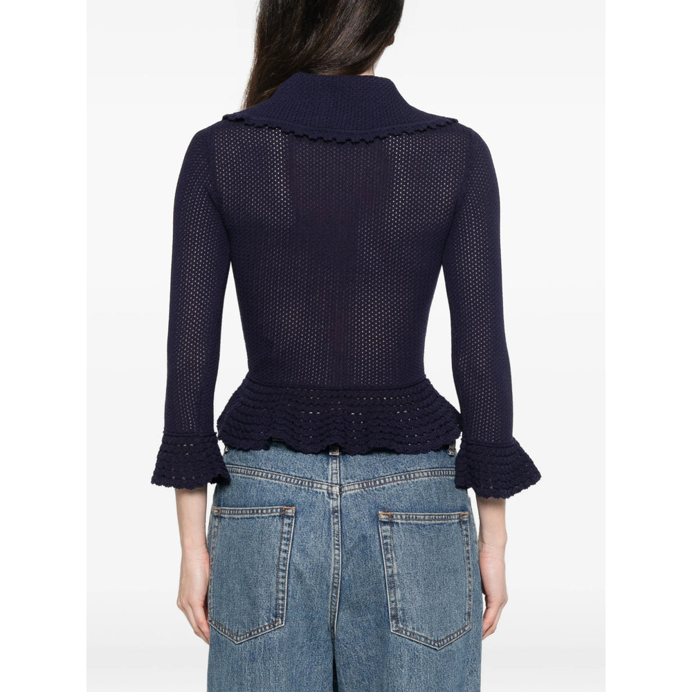Self-Portrait Blue Knitwear - Cardigans Women SELF-PORTRAIT