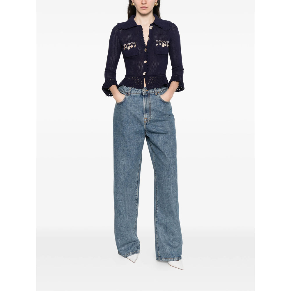 Self-Portrait Blue Knitwear - Cardigans Women SELF-PORTRAIT