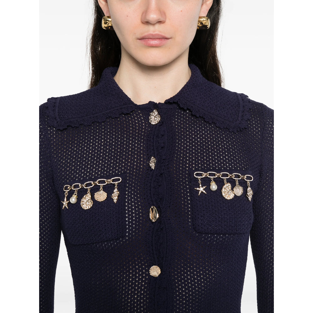 Self-Portrait Blue Knitwear - Cardigans Women SELF-PORTRAIT