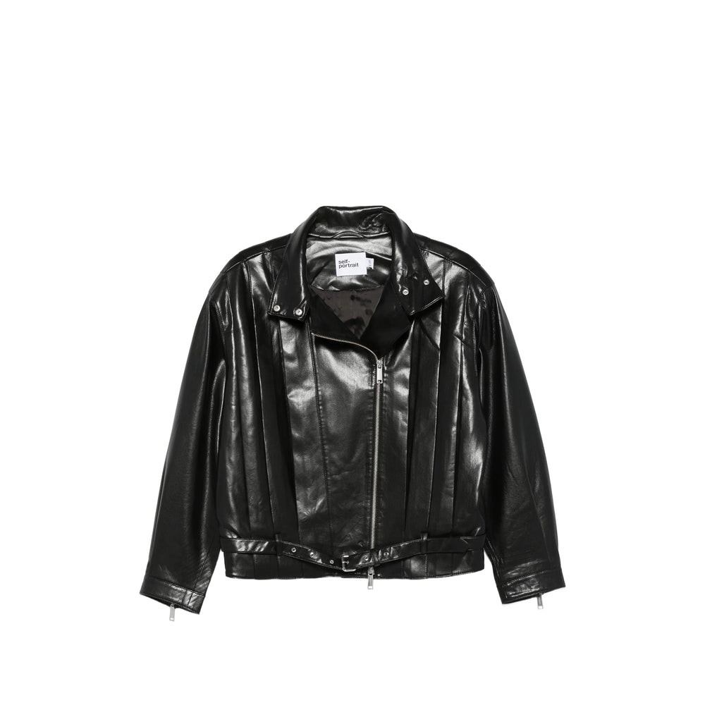 Self-Portrait Black Jackets - Biker Jackets Women SELF-PORTRAIT