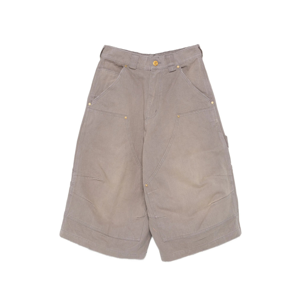 Willy Chavarria Grey Shorts - Cargo Shorts Men Willy Chavarria