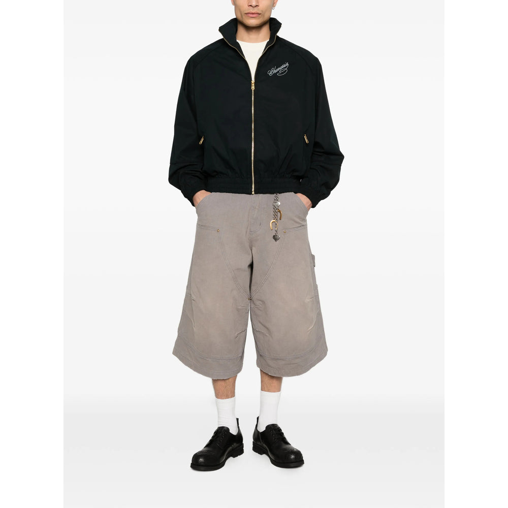 Willy Chavarria Grey Shorts - Cargo Shorts Men Willy Chavarria