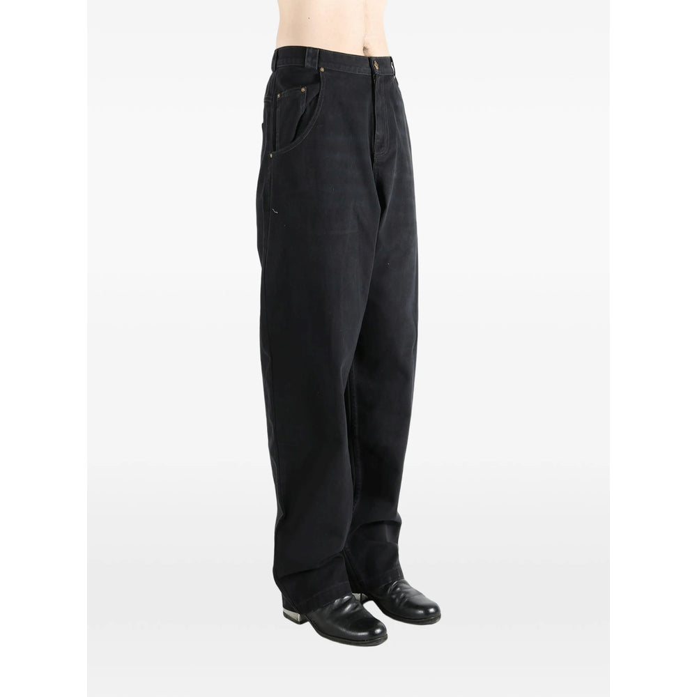 Willy Chavarria Black Denim - Wide-Leg Jeans Men