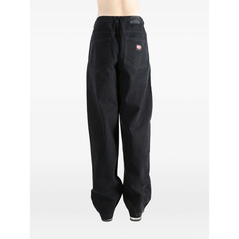 Willy Chavarria Black Denim - Wide-Leg Jeans Men