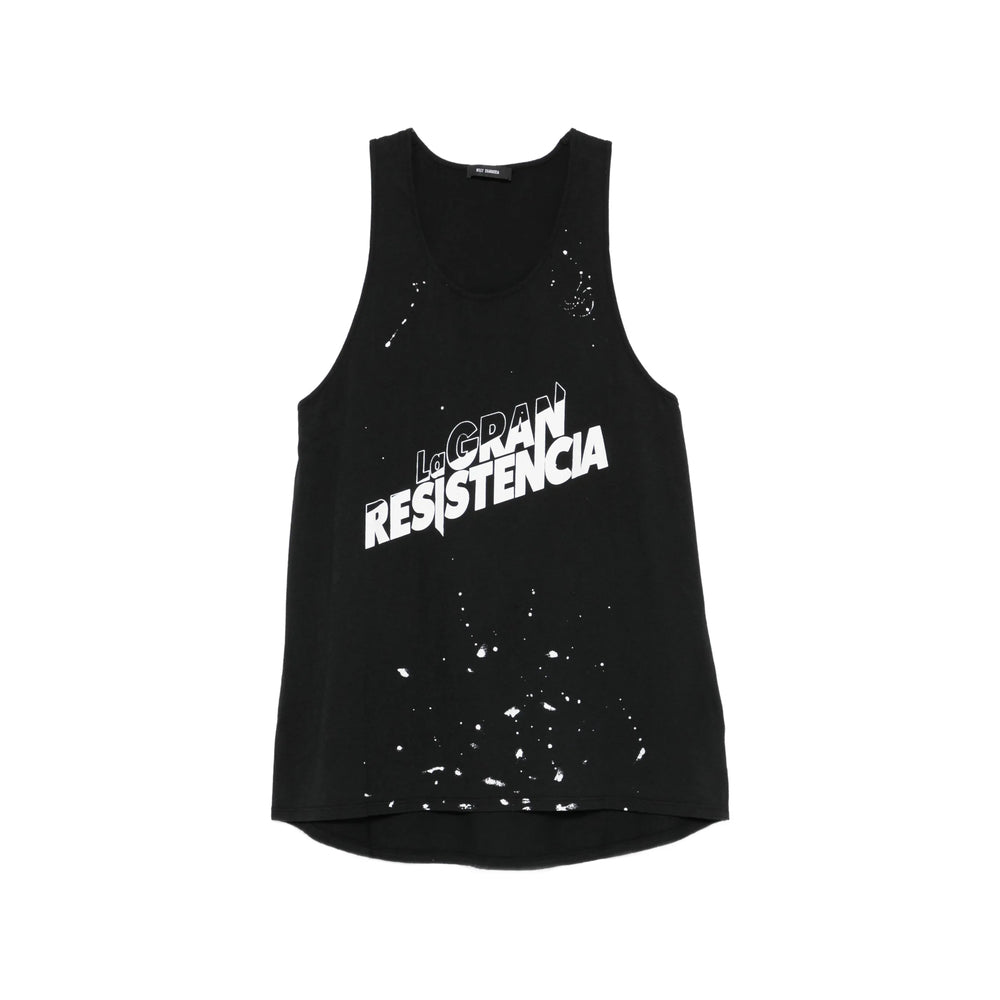 Willy Chavarria Black T-Shirts & Vests - Vests & Tanks Men Willy Chavarria