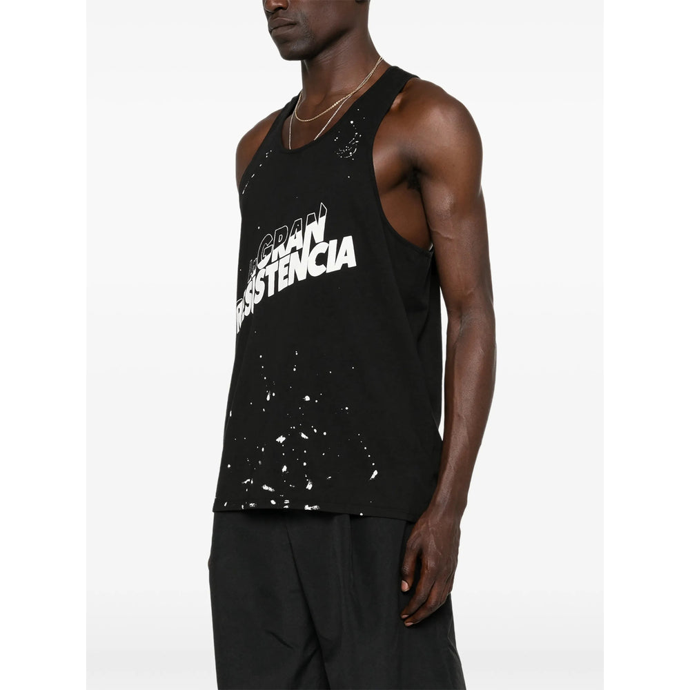 Willy Chavarria Black T-Shirts & Vests - Vests & Tanks Men Willy Chavarria