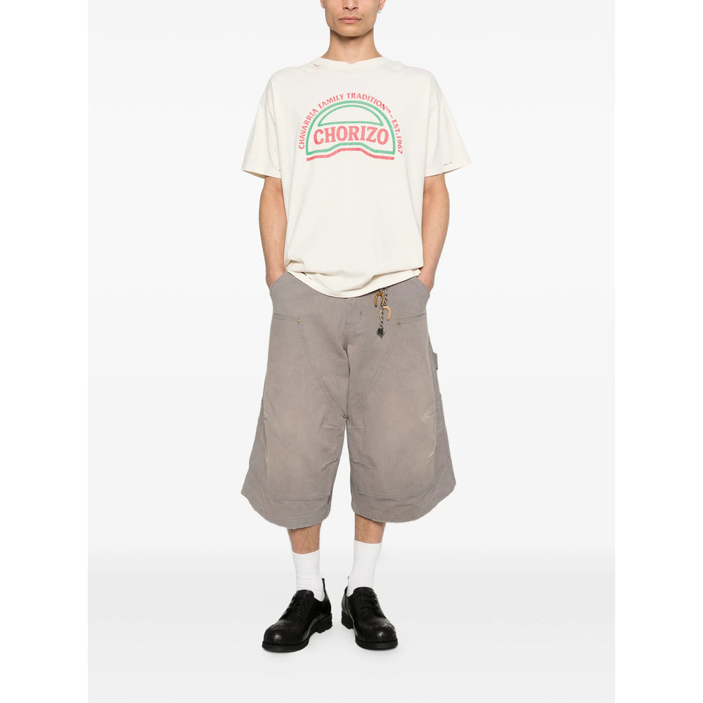 Willy Chavarria Neutrals T-Shirts & Vests - T-Shirts Men Willy Chavarria