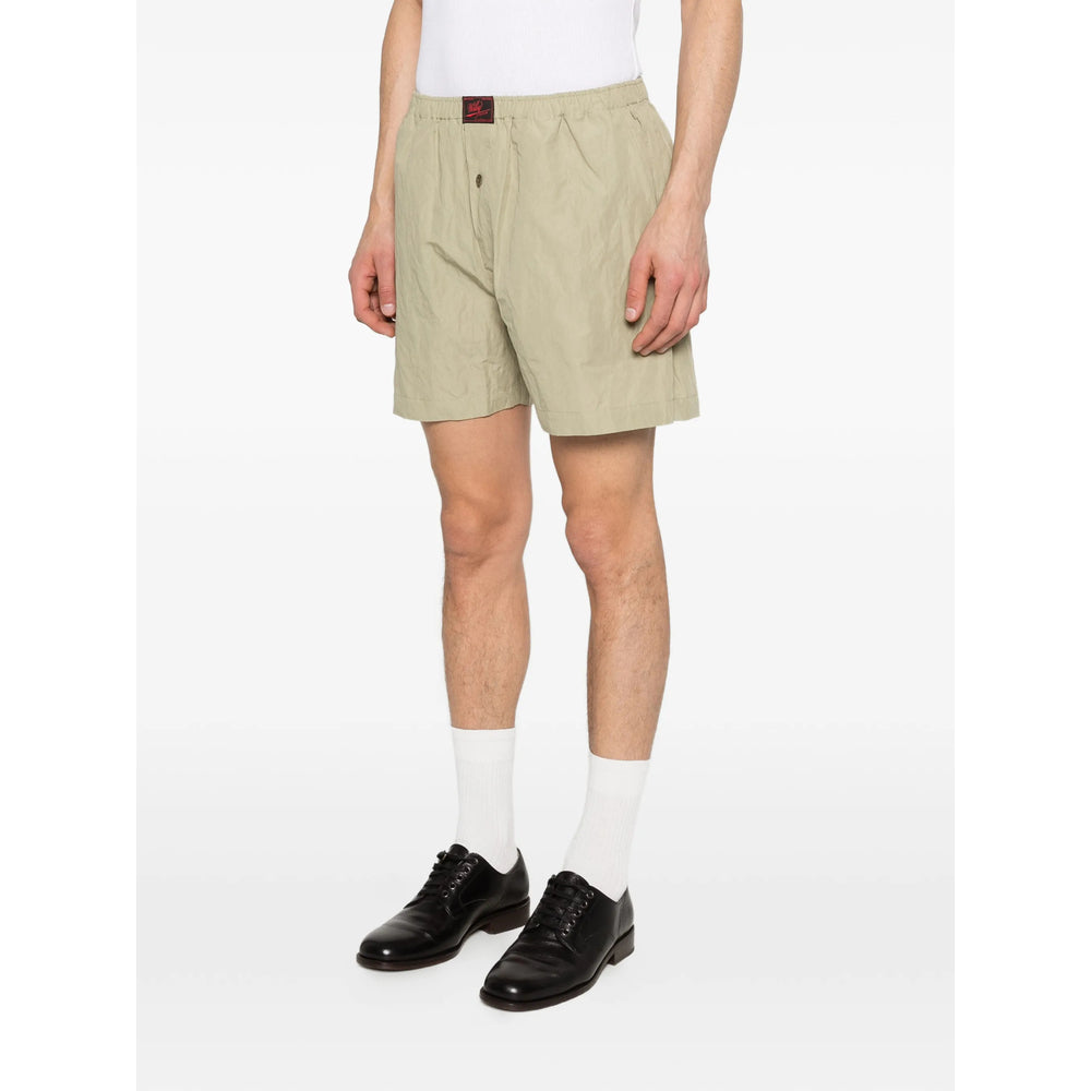 Willy Chavarria Green Shorts - Bermuda Shorts Men Willy Chavarria