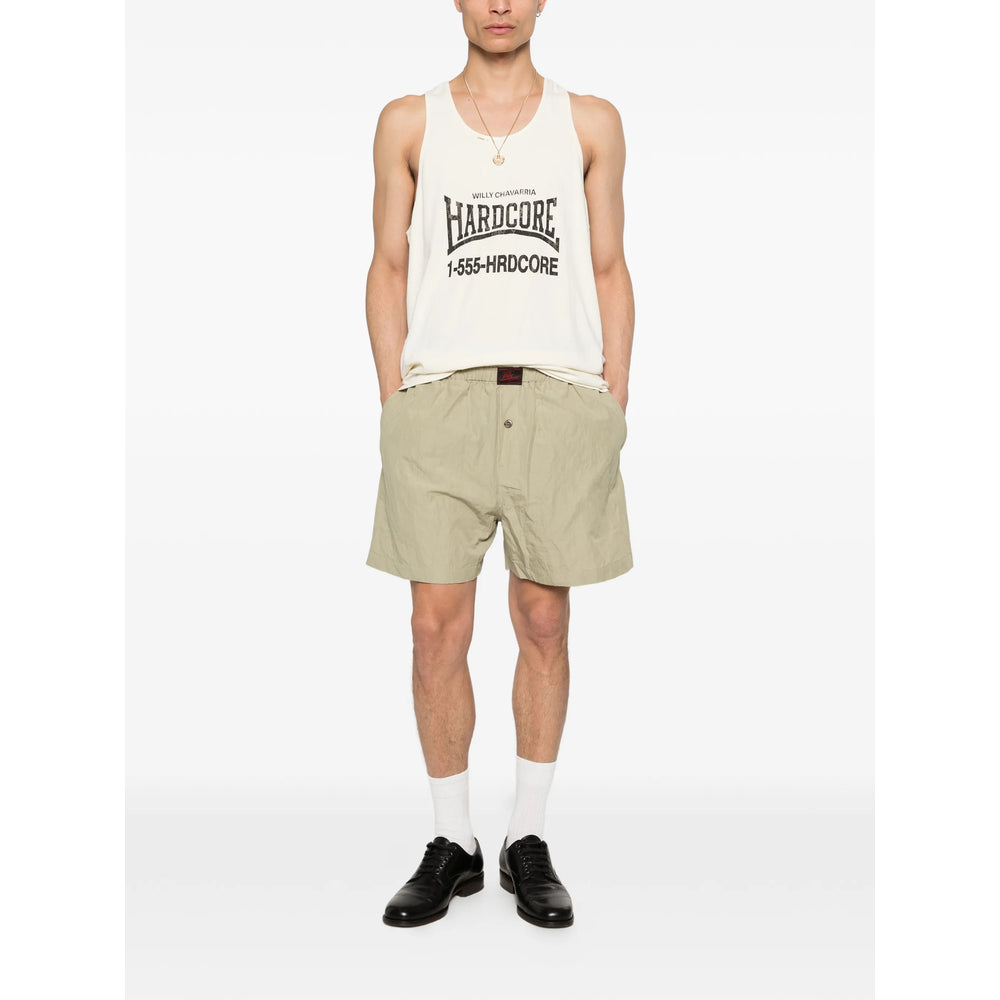 Willy Chavarria Green Shorts - Bermuda Shorts Men Willy Chavarria