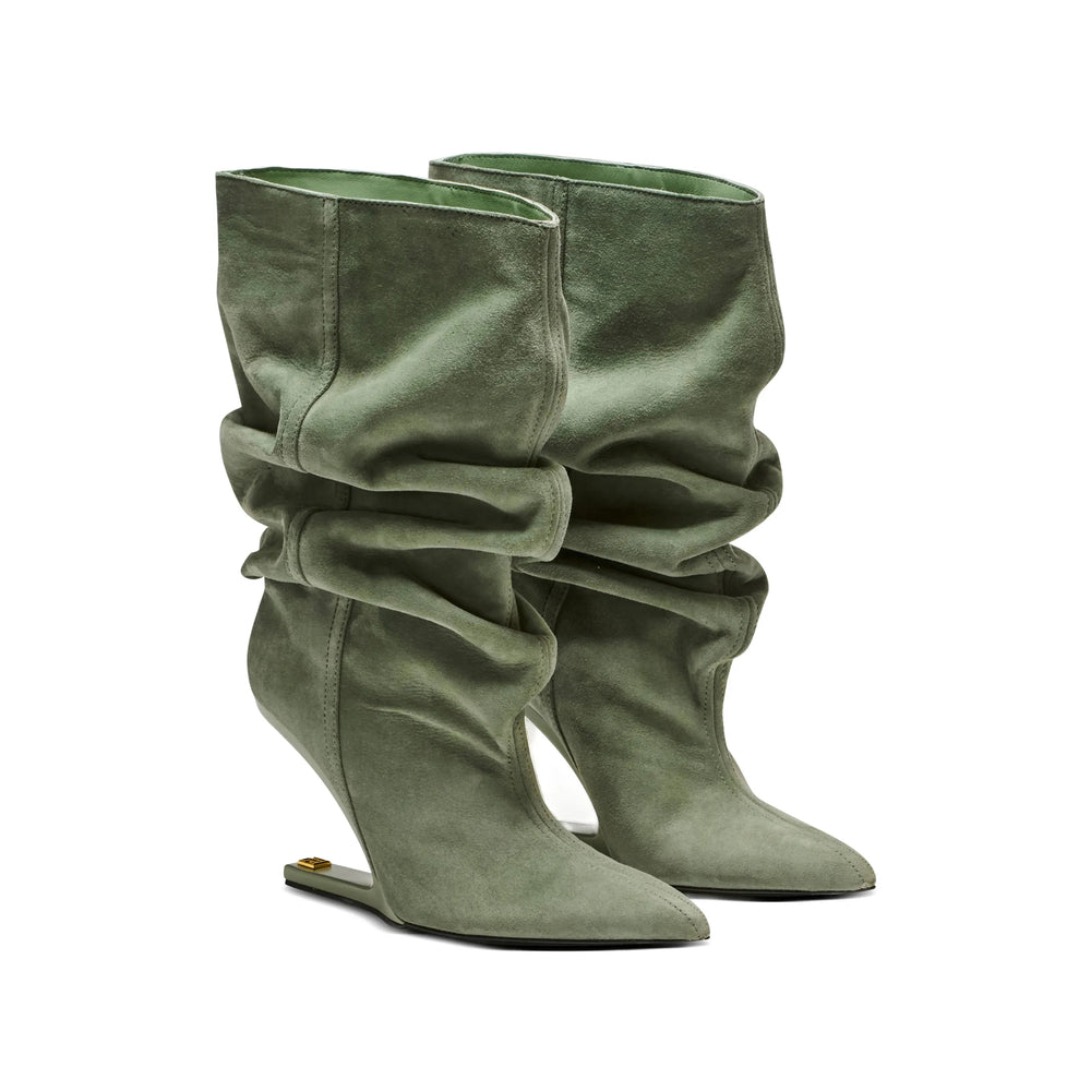 Balmain Green Shoes Women BALMAIN