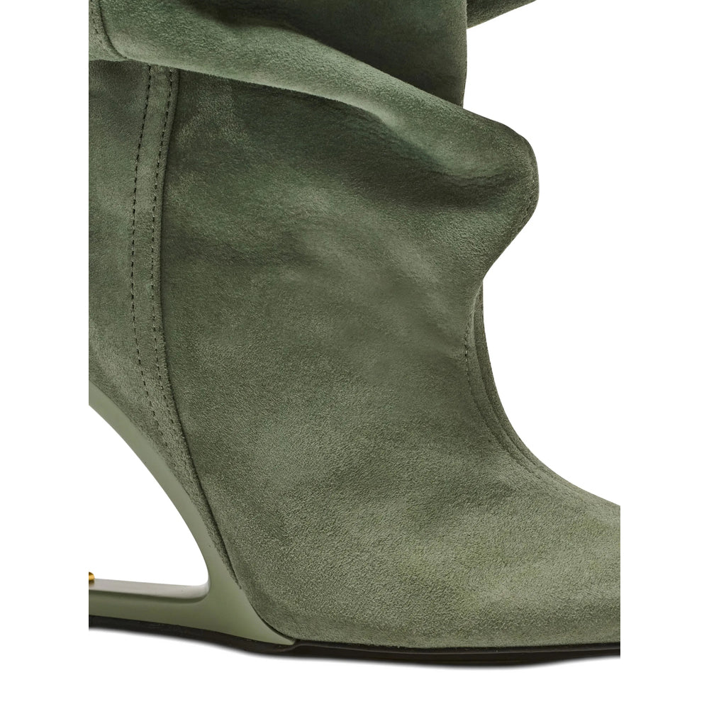 Balmain Green Shoes Women BALMAIN