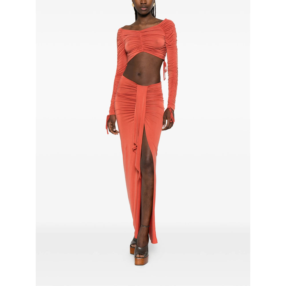 Balmain Orange Skirts - Asymmetric & Draped Skirts Women BALMAIN