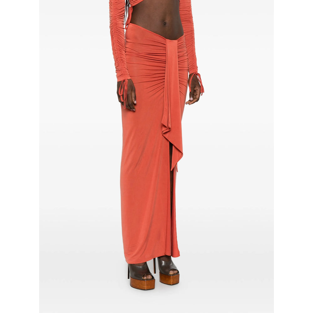 Balmain Orange Skirts - Asymmetric & Draped Skirts Women BALMAIN