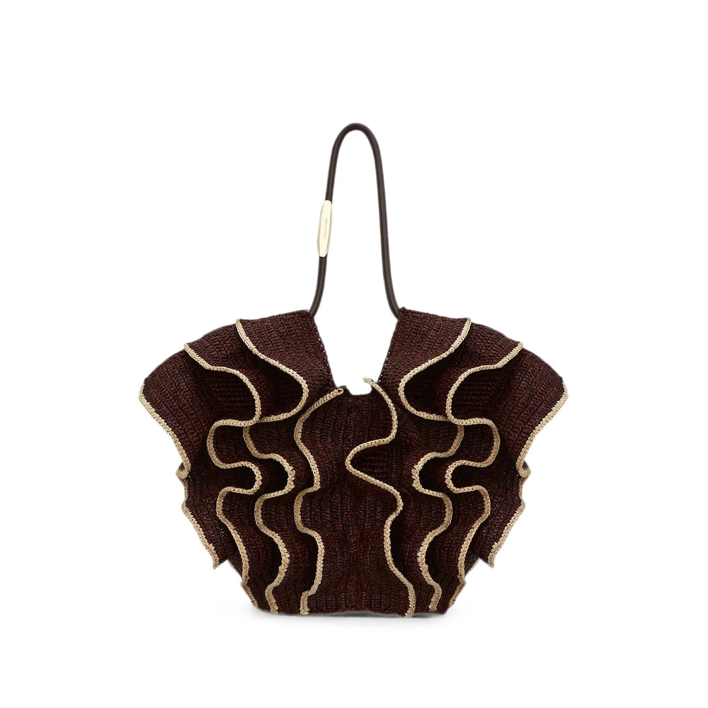 Zimmermann Brown Tote Bags Women ZIMMERMANN