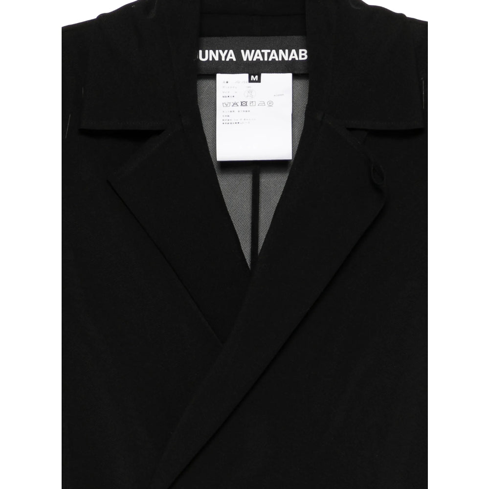Junya Watanabe Black Coats - Double Breasted & Peacoats Women JUNYA WATANABE
