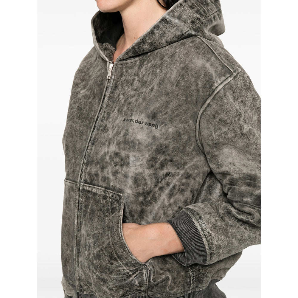 Alexander Wang Grey Jackets - Leather Jackets Women ALEXANDER WANG
