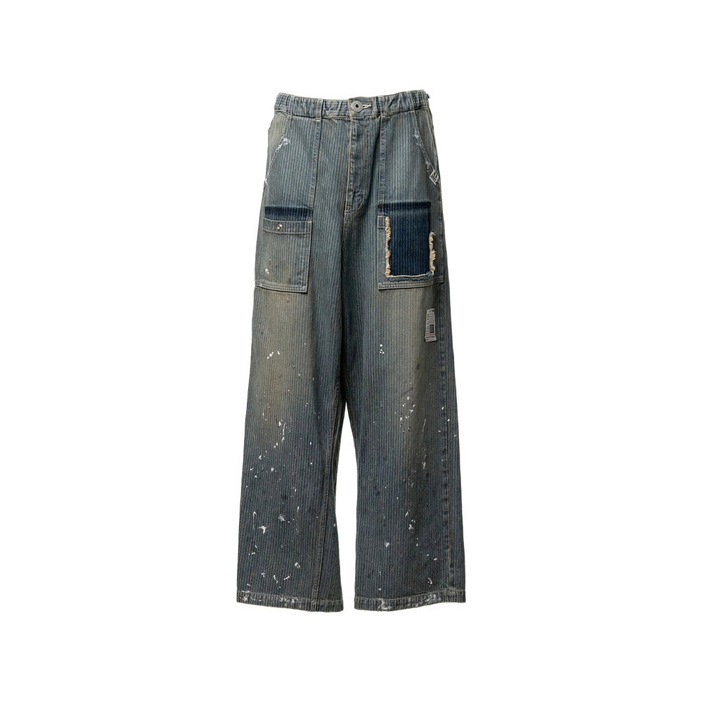 Maison Mihara Yasuhiro Blue Trousers - Straight Trousers Women MAISON MIHARA YASUHIRO