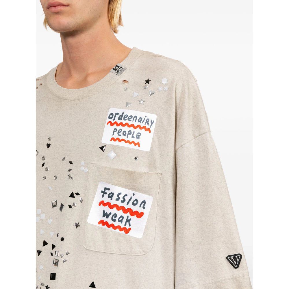 Maison Mihara Yasuhiro Neutrals T-Shirts & Vests - T-Shirts Men MAISON MIHARA YASUHIRO