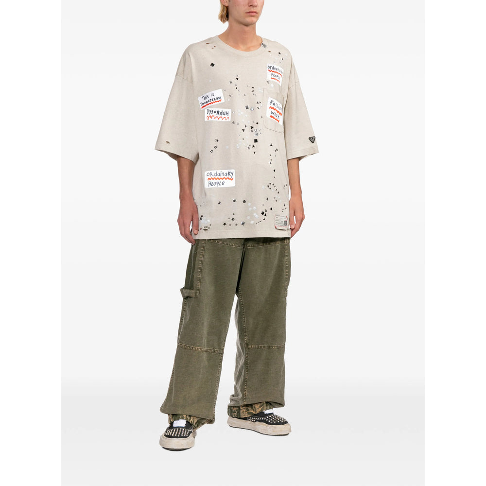 Maison Mihara Yasuhiro Neutrals T-Shirts & Vests - T-Shirts Men MAISON MIHARA YASUHIRO