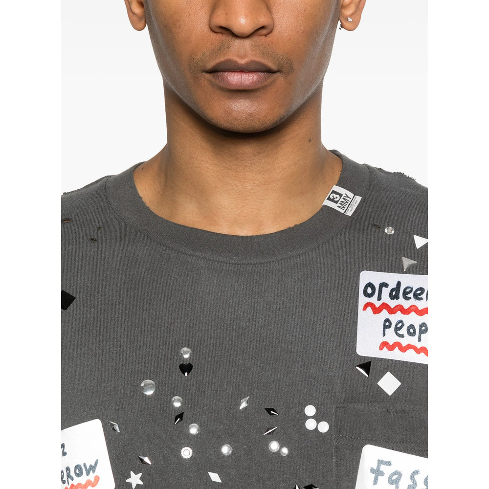 Maison Mihara Yasuhiro Grey T-Shirts & Vests - T-Shirts Men MAISON MIHARA YASUHIRO