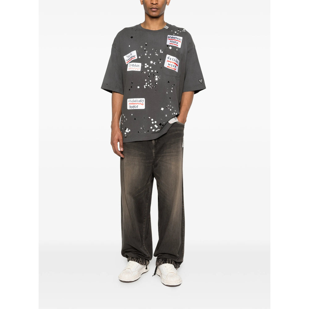 Maison Mihara Yasuhiro Grey T-Shirts & Vests - T-Shirts Men MAISON MIHARA YASUHIRO