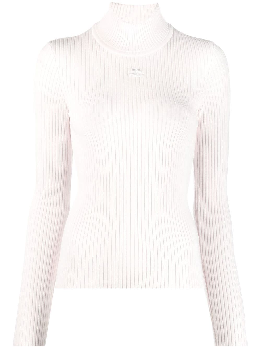Courreges Women Re-Edition Rib Knit Mockneck Sweater COURREGES