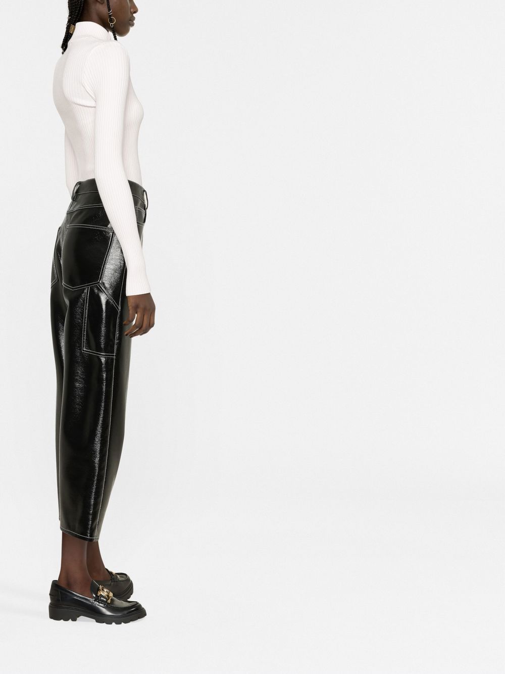 Courreges Women Re-Edition Rib Knit Mockneck Sweater COURREGES