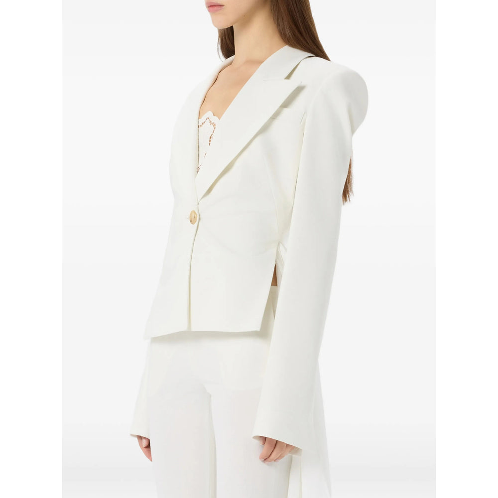 Blumarine White Jackets - Blazers Women BLUMARINE
