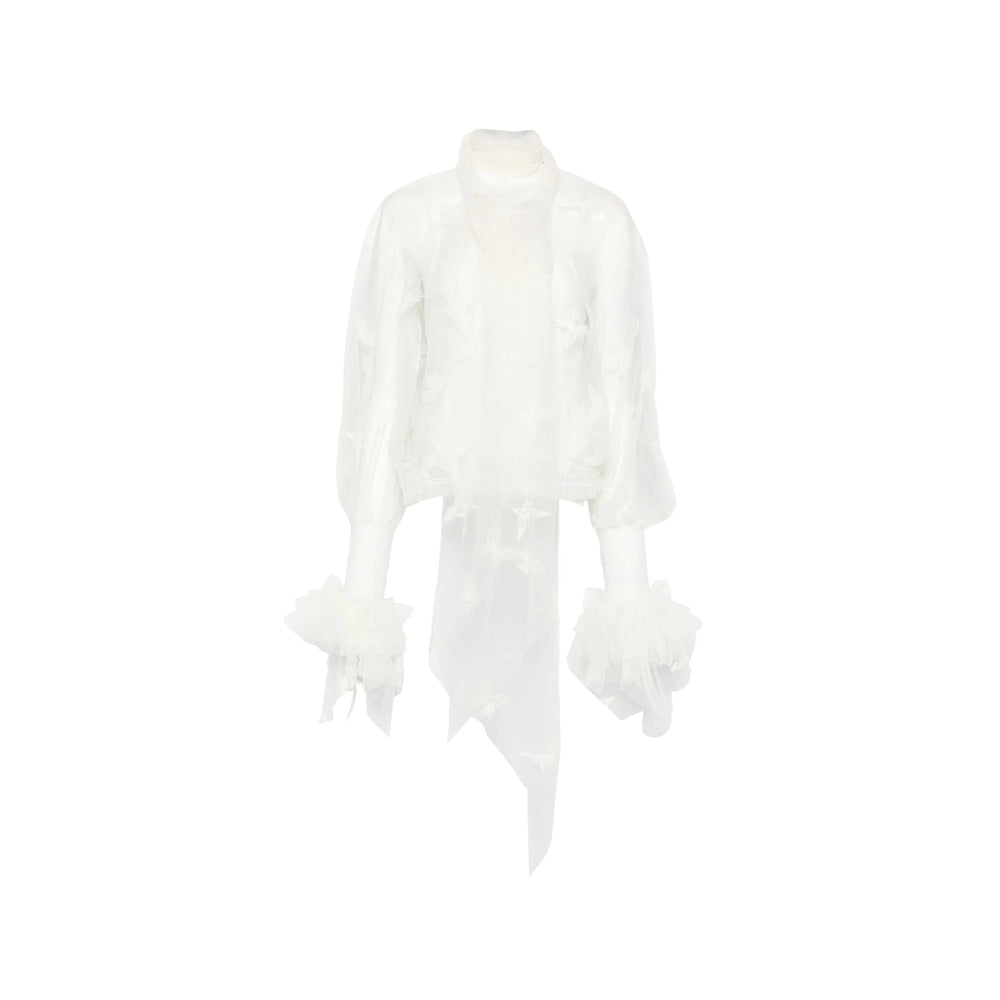 Blumarine White Tops - Blouses Women BLUMARINE