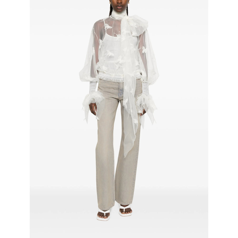 Blumarine White Tops - Blouses Women BLUMARINE