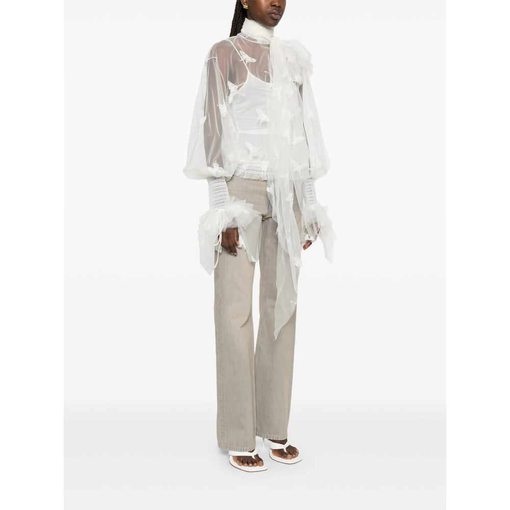 Blumarine White Tops - Blouses Women BLUMARINE