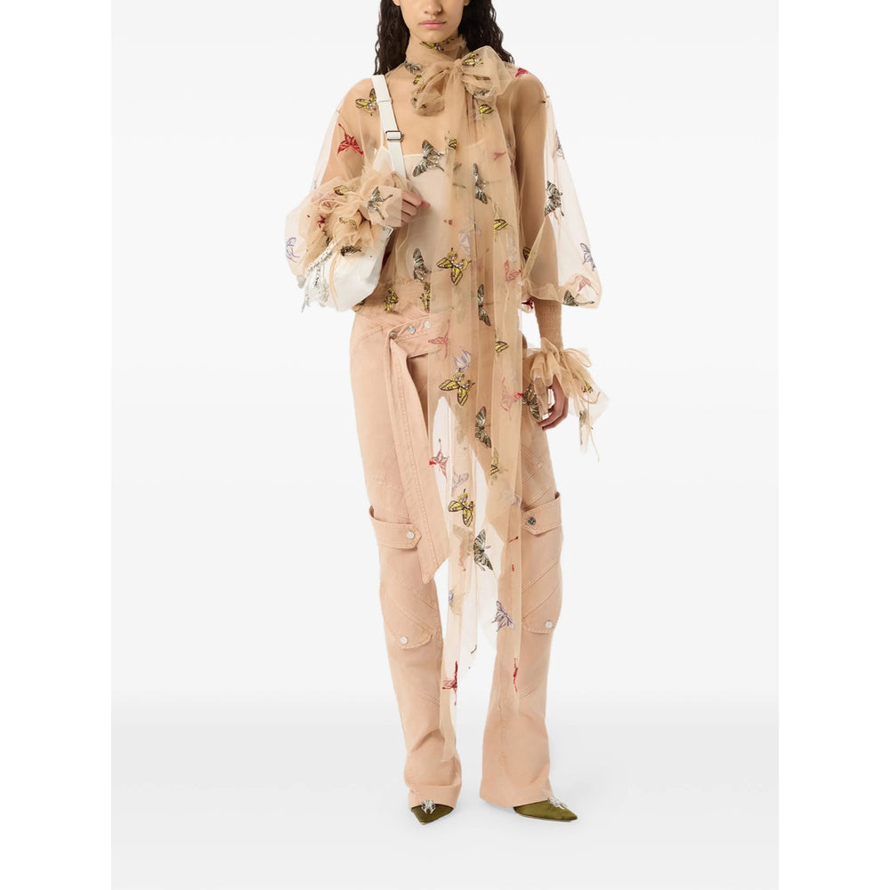Blumarine Neutrals Trousers - Flared Trousers Women BLUMARINE