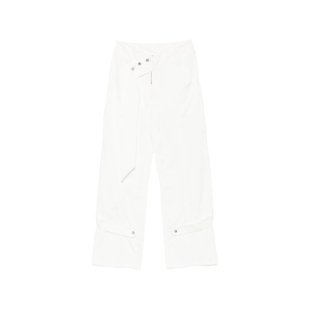 Blumarine White Trousers - Straight Trousers Women BLUMARINE