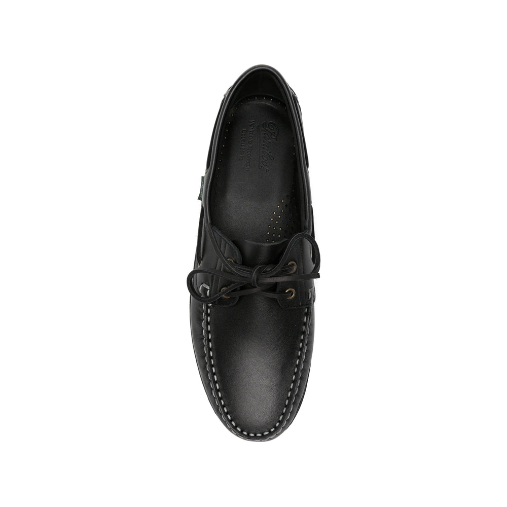 Paraboot Black Boat Shoes Men PARABOOT