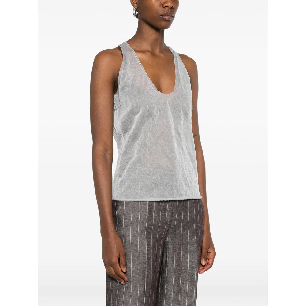 Giorgio Armani Grey Tops - Vests & Tank Tops Women GIORGIO ARMANI