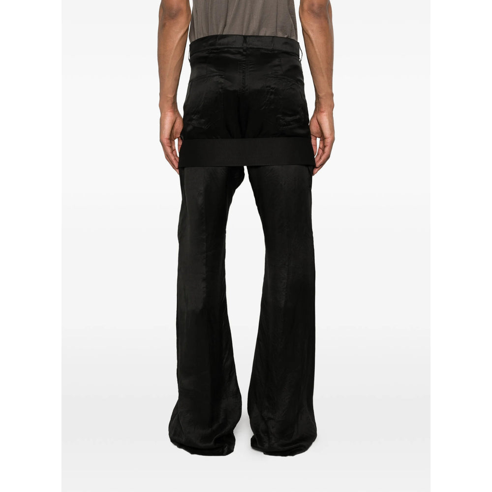 Rick Owens Black Trousers - Wide-Leg Trousers Men