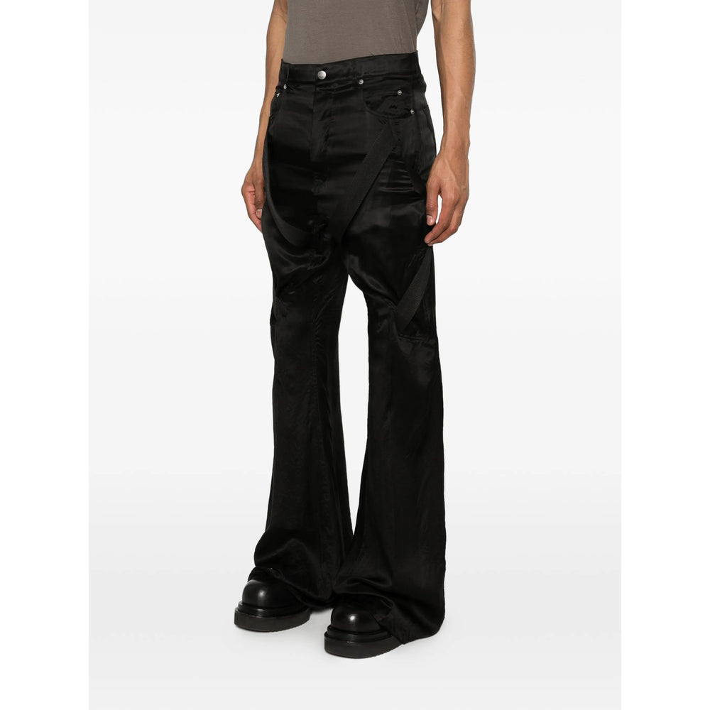 Rick Owens Black Trousers - Wide-Leg Trousers Men