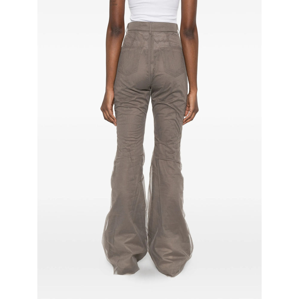 Rick Owens Brown Trousers - Flared Trousers Women RICK OWENS