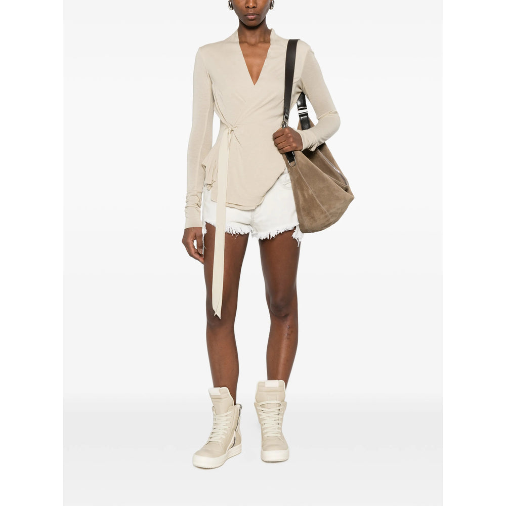 Rick Owens Neutrals Shorts - Mini Shorts Women RICK OWENS