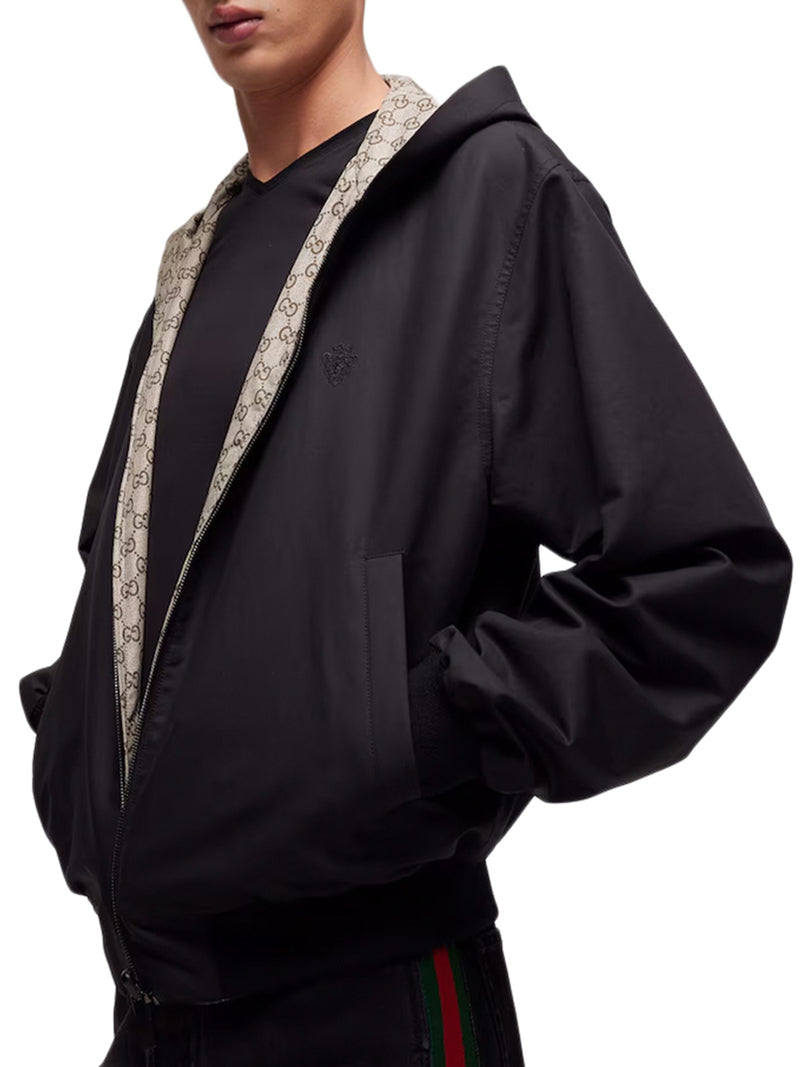 Gucci Men Reversible Zip-Up Jacket In Cotton Fabric GUCCI
