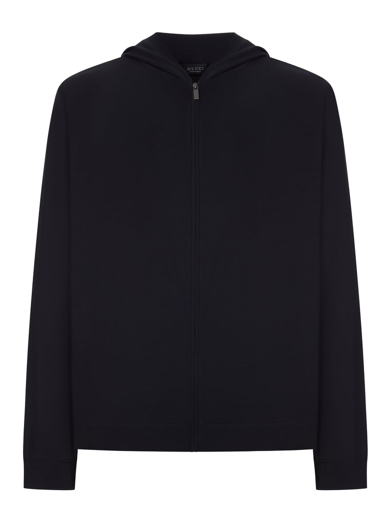 Gucci Men Soft Rayon Jersey Zip-Up Jacket GUCCI