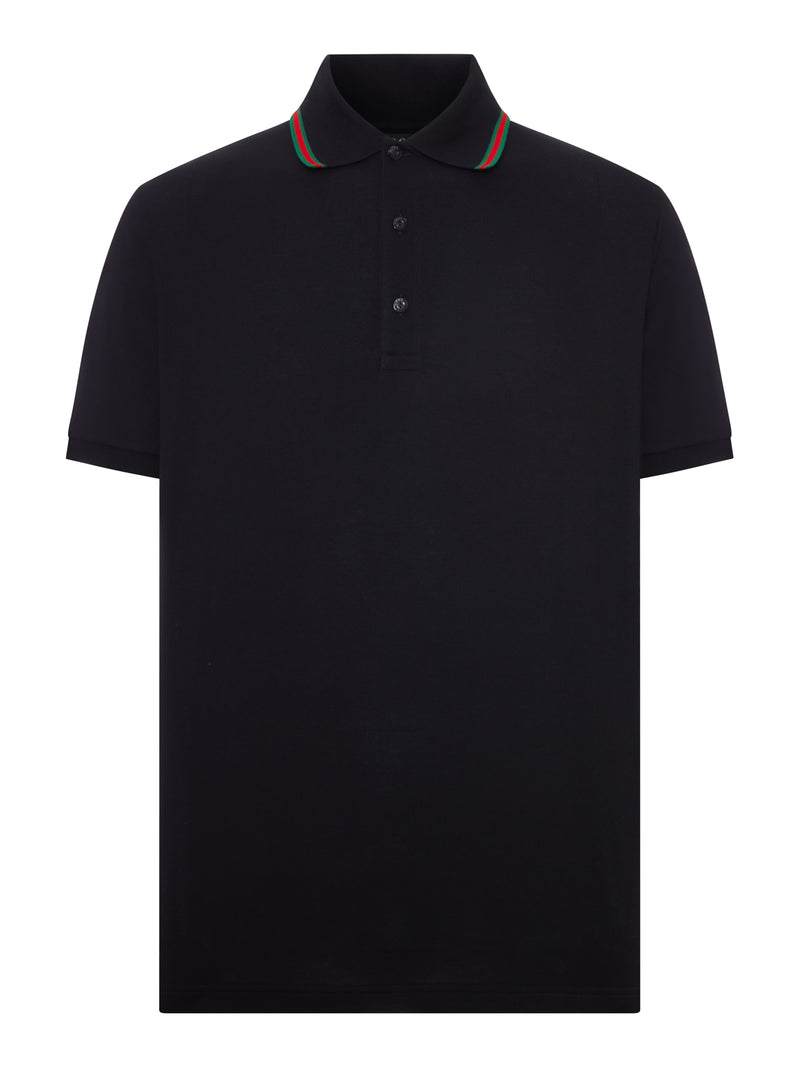 Gucci Men Cotton Piqué Jersey Polo GUCCI