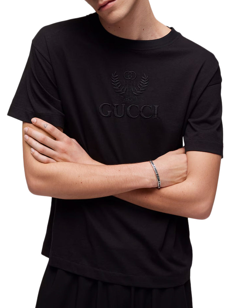 Gucci Men Cotton Jersey T-Shirt With Embroidery GUCCI