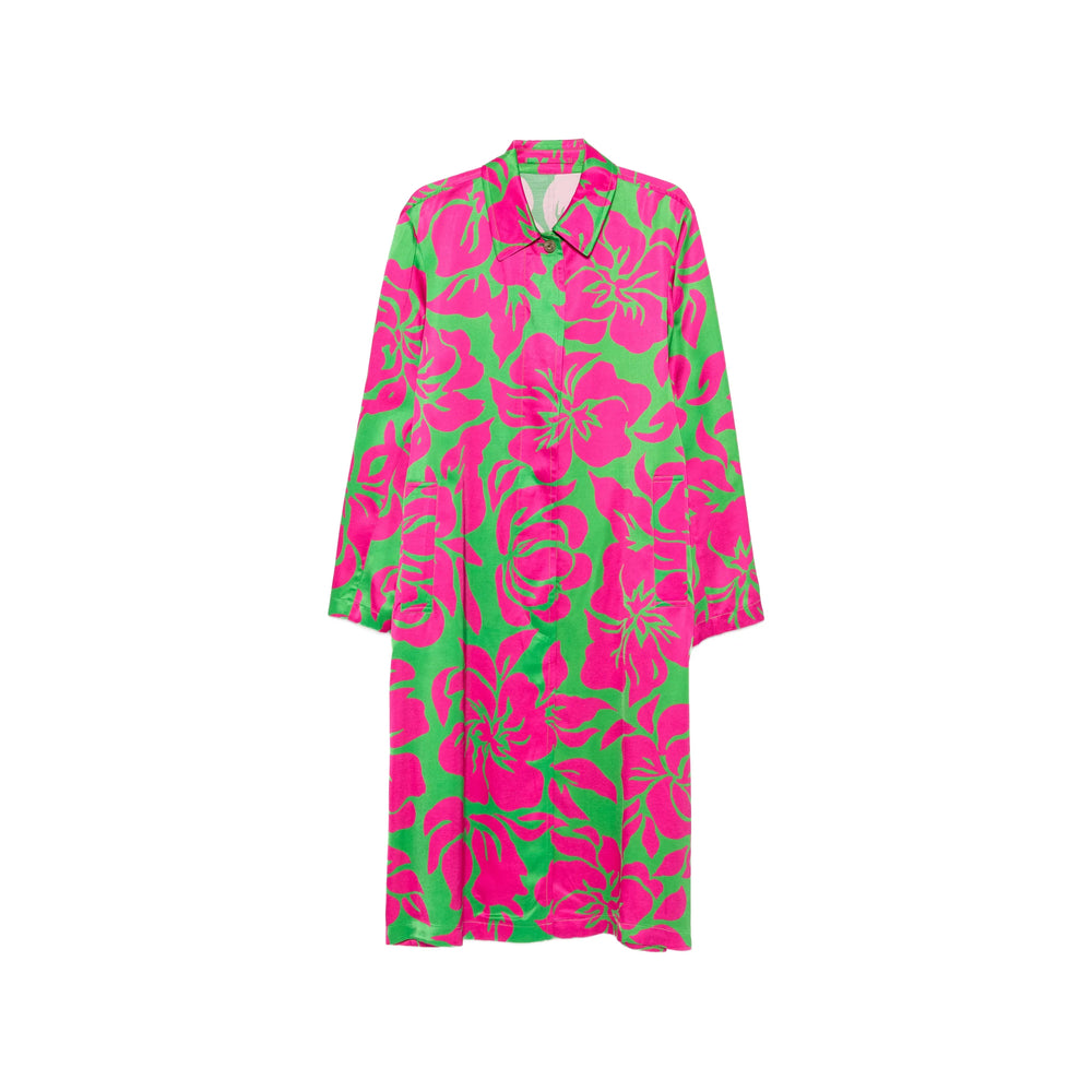 Dries Van Noten Pink Coats - Single Breasted Coats Women DRIES VAN NOTEN