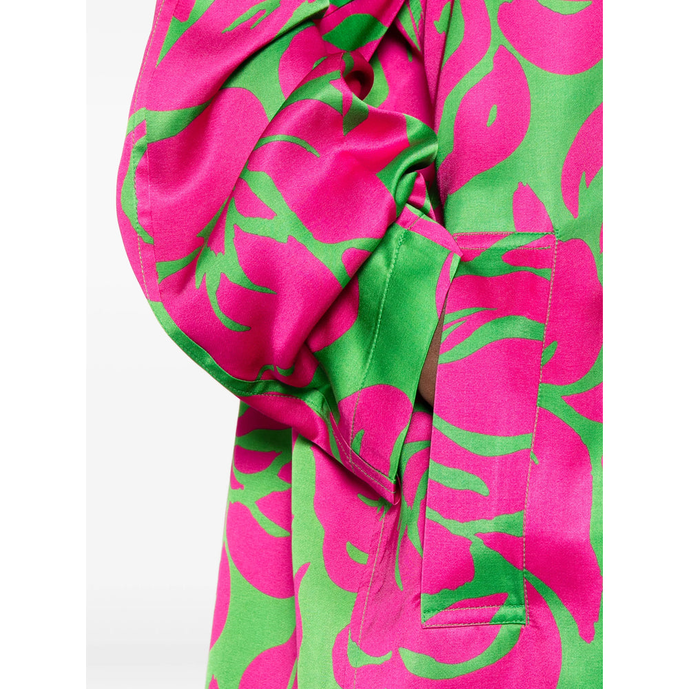 Dries Van Noten Pink Coats - Single Breasted Coats Women DRIES VAN NOTEN