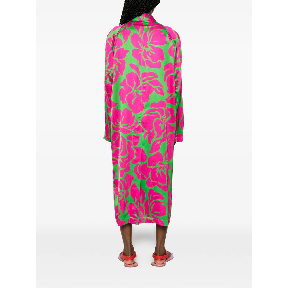 Dries Van Noten Pink Coats - Single Breasted Coats Women DRIES VAN NOTEN