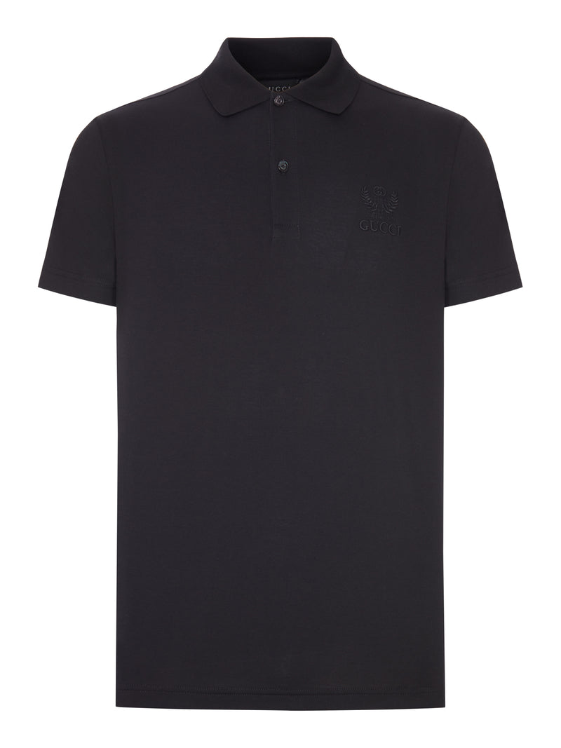 Gucci Men Cotton Jersey Polo Shirt With Embroidery GUCCI