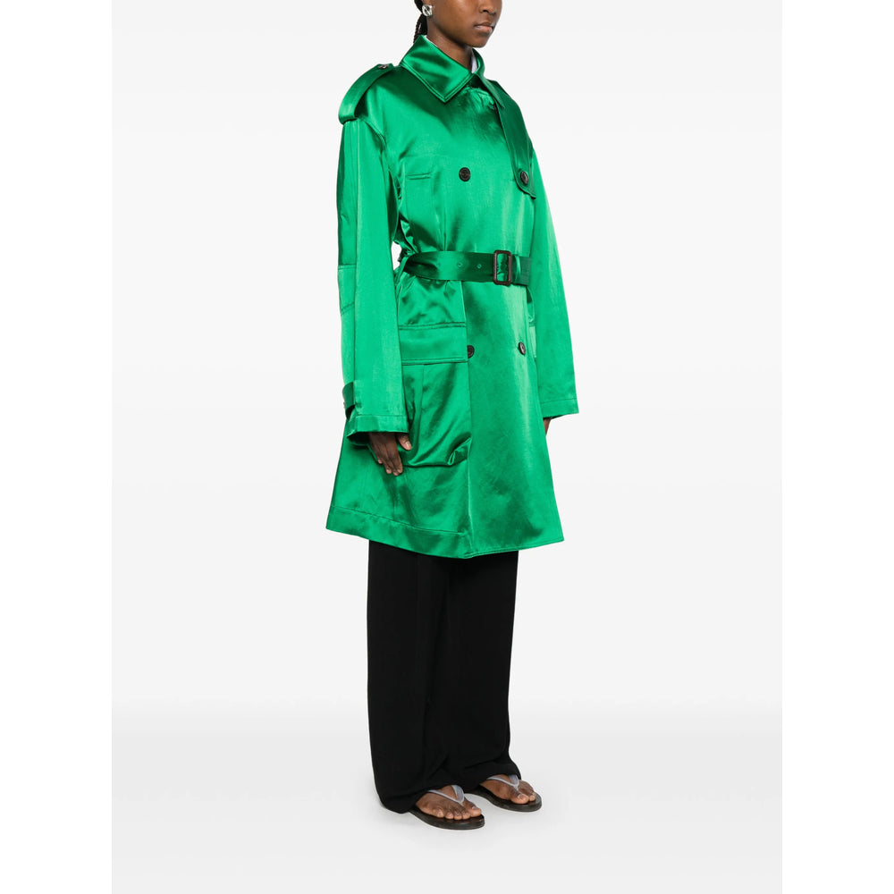 Dries Van Noten Green Coats - Trench & Raincoats Women DRIES VAN NOTEN